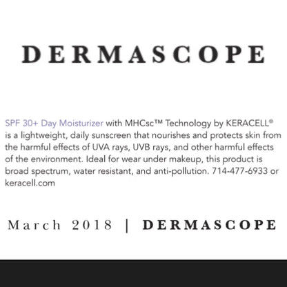 SPF 30+  Day Moisturizer with MHCsc™ Technology